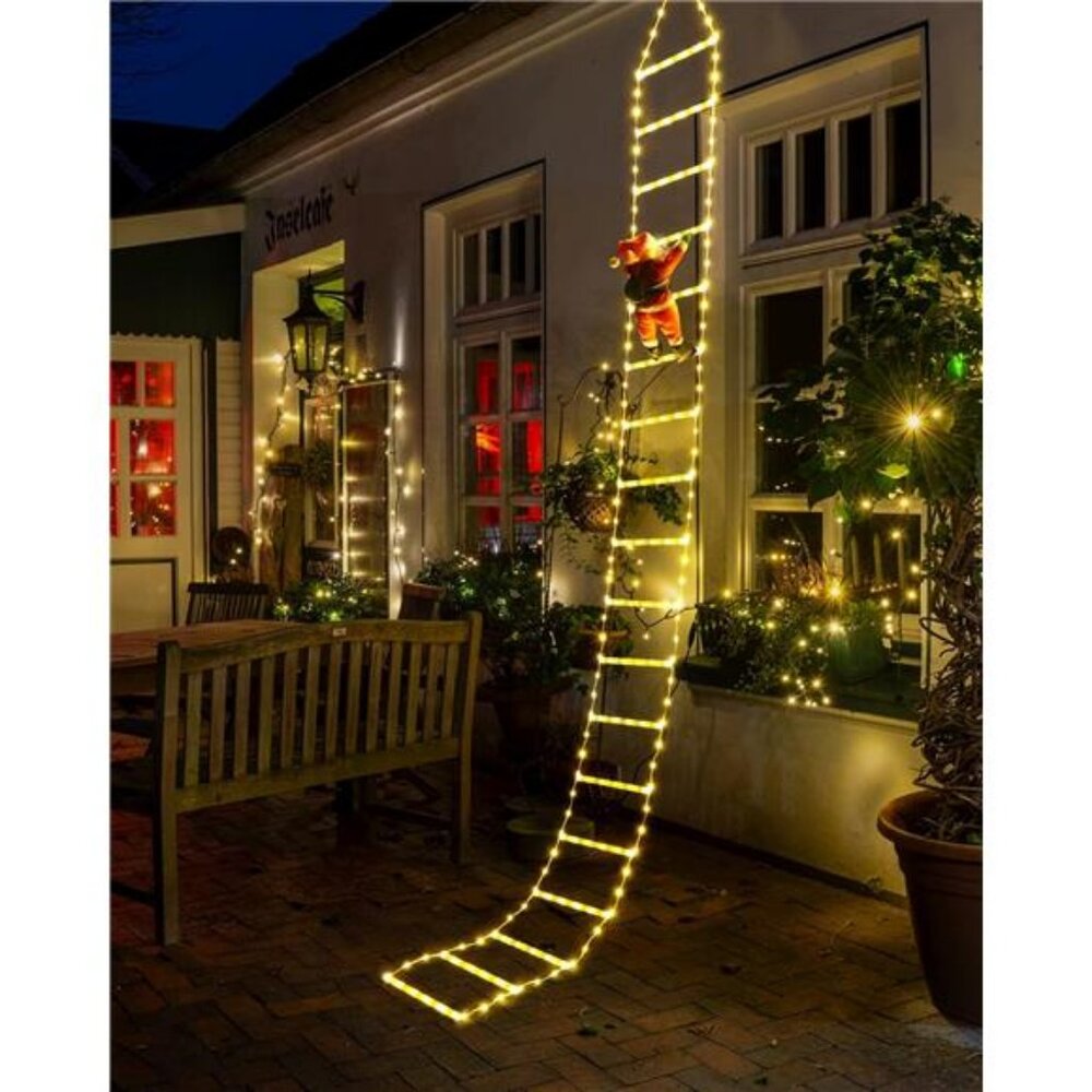 Toodour LED Christmas Lights - 10ft Christmas Decorative Ladder Lights with